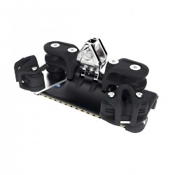 Chariot HTX à billes Torlon avec cardan, réas double & taquet T1