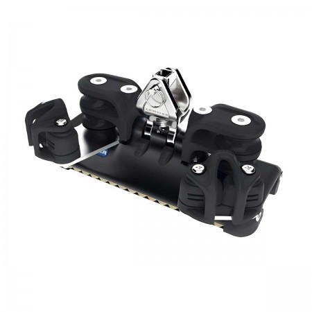 Chariot HTX à billes Torlon avec cardan, réas double & taquet T1