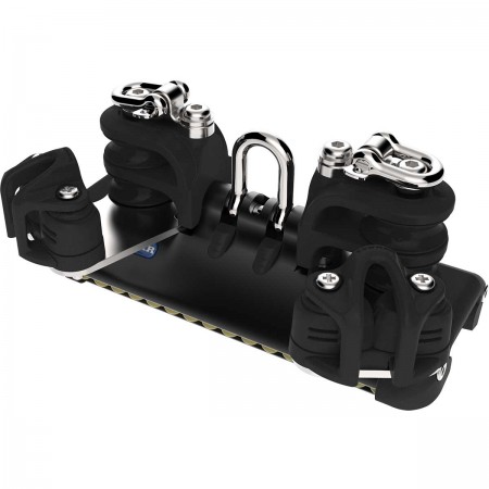 Chariot HTX à billes avec manille, réas doubles, ringot & taquet