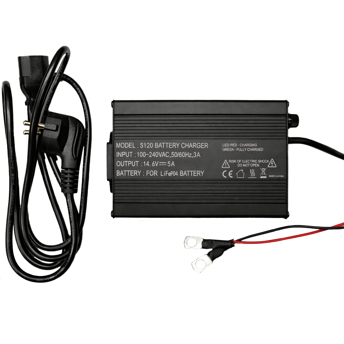 SH Lithium - Chargeur lithium LifePo4 12V 5A cosses