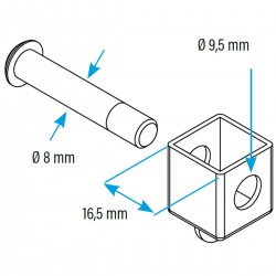 Carrello con cuscinetti a...