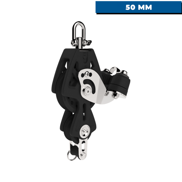 Synchro violin pulley, ring and cleat - 50 mm - N°2 - comptoirnautique.com