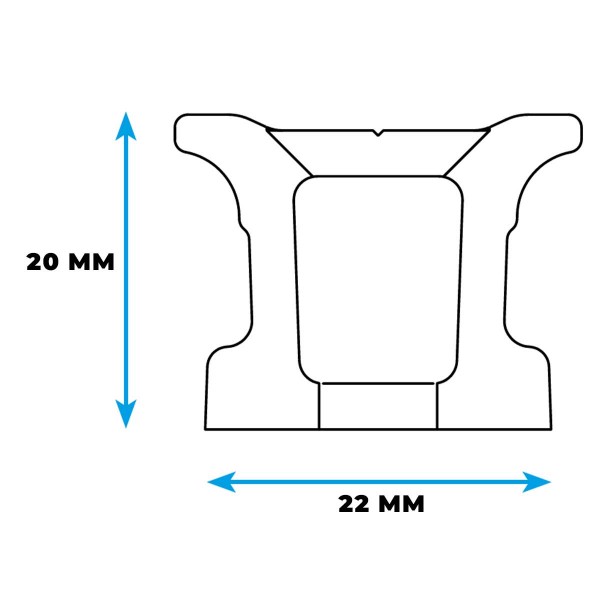Gebohrte Schiene HTX T1 - N°4 - comptoirnautique.com