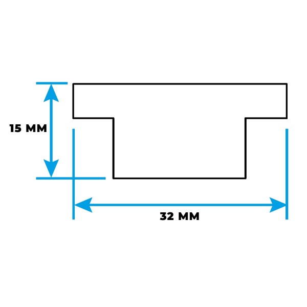 32 mm T-rail - 1.5 m - N°5 - comptoirnautique.com
