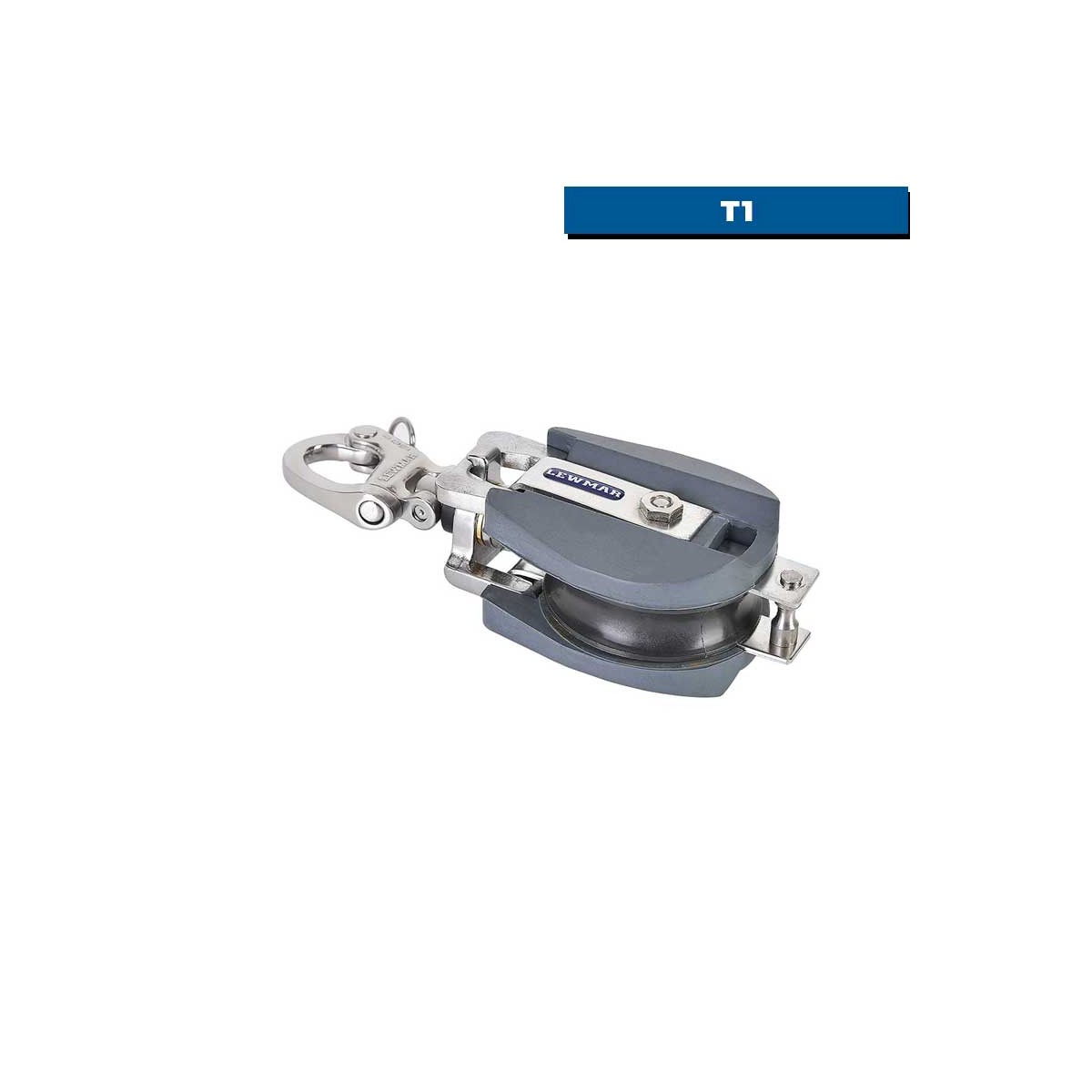 Poulie ouvrante avec réa Delrin T1 - 66 mm