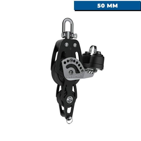 HTX Fiddle pulley, ring and cleat - 50 mm - N°2 - comptoirnautique.com