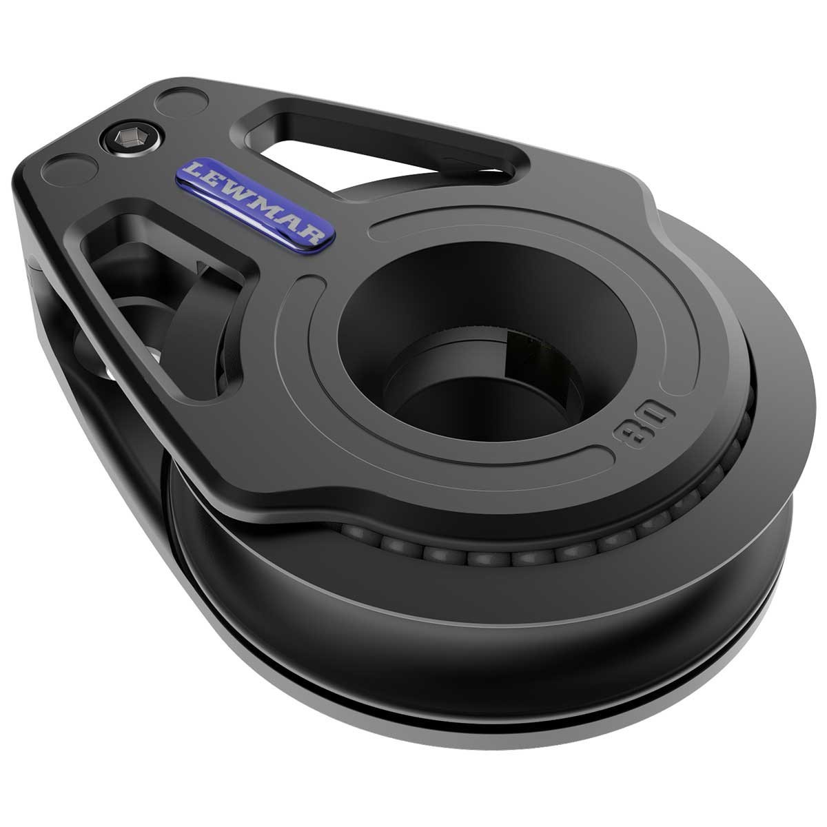 Lewmar Racing HR flat pulley-single deck 29946611BK - Comptoir Nautique