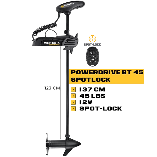 POWERDRIVE 45-pound, 137-centimeter front motor - N°2 - comptoirnautique.com