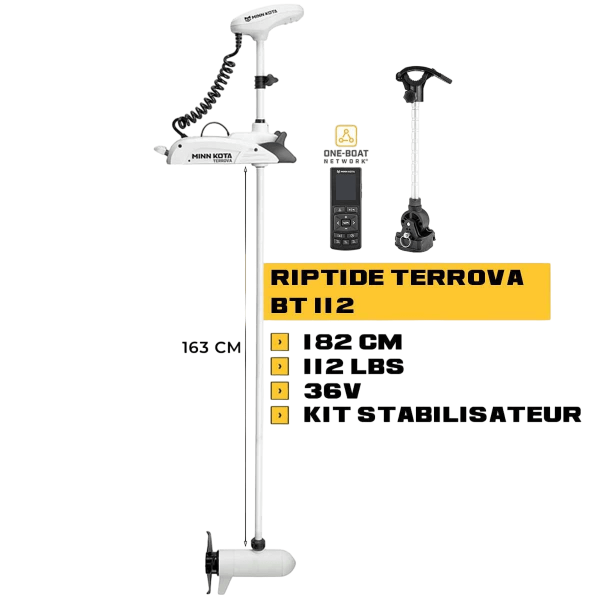 RIPTIDE TERROVA BT 112 Lbs motor delantero - N°3 - comptoirnautique.com