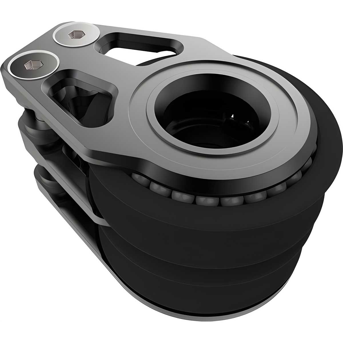 Lewmar Racing flat pulley-double deck 29906602BK - Comptoir Nautique