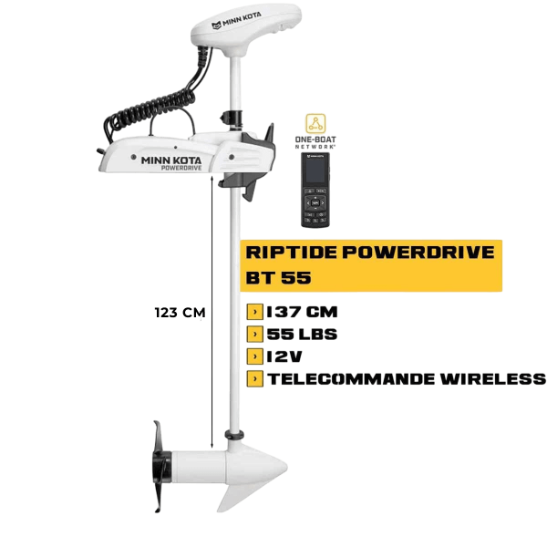 Motor dianteiro RIPTIDE POWERDRIVE 55 Lbs GPS - N°3 - comptoirnautique.com