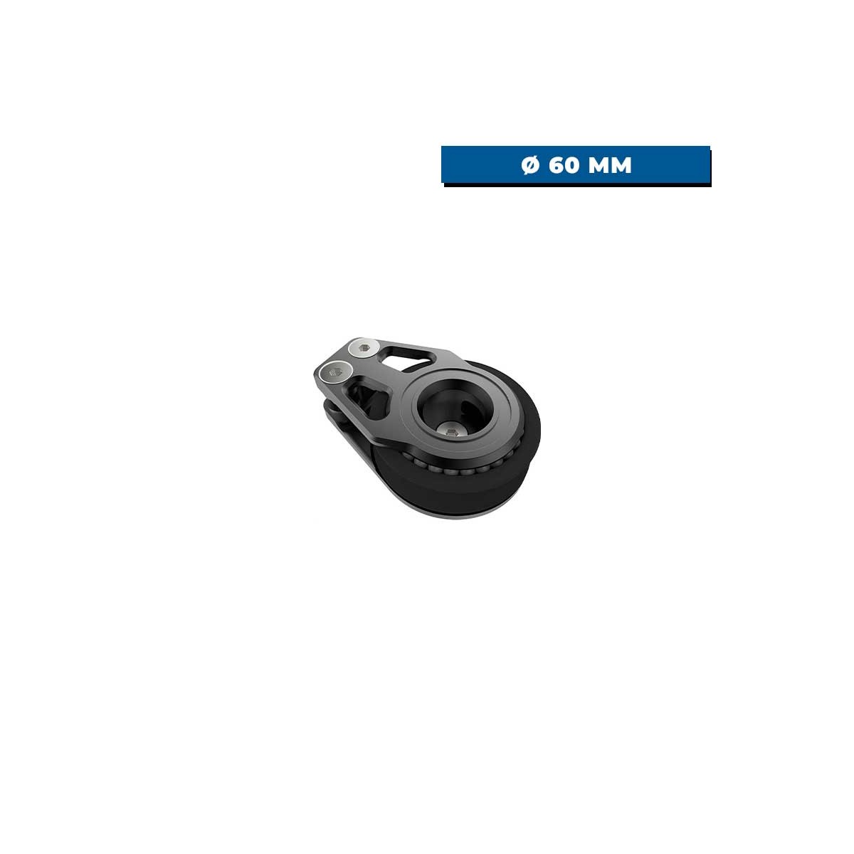 Poulie Racing plat-pont simple - 60 mm