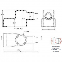 Red cap - for bolt connectors