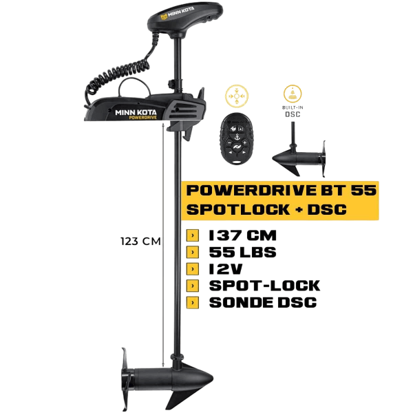 Motor dianteiro POWERDRIVE BT 55 Lbs - N°8 - comptoirnautique.com