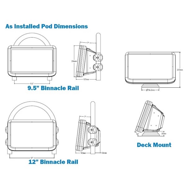 Support POD W9 pour fixations sur barre - N°4 - comptoirnautique.com