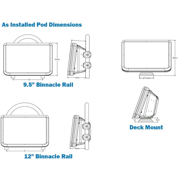 Staffa POD W12 per montaggio su barra - N°4 - comptoirnautique.com