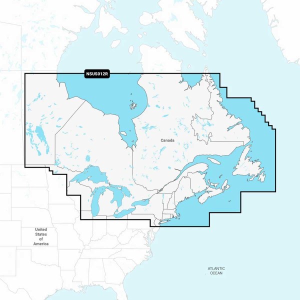 Carte Garmin Navionics+ - Zone AMÉRIQUES US012R - Canada, Est et Grands Lacs - N°3 - comptoirnautique.com
