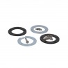 Flange kit for plastic lever gauge