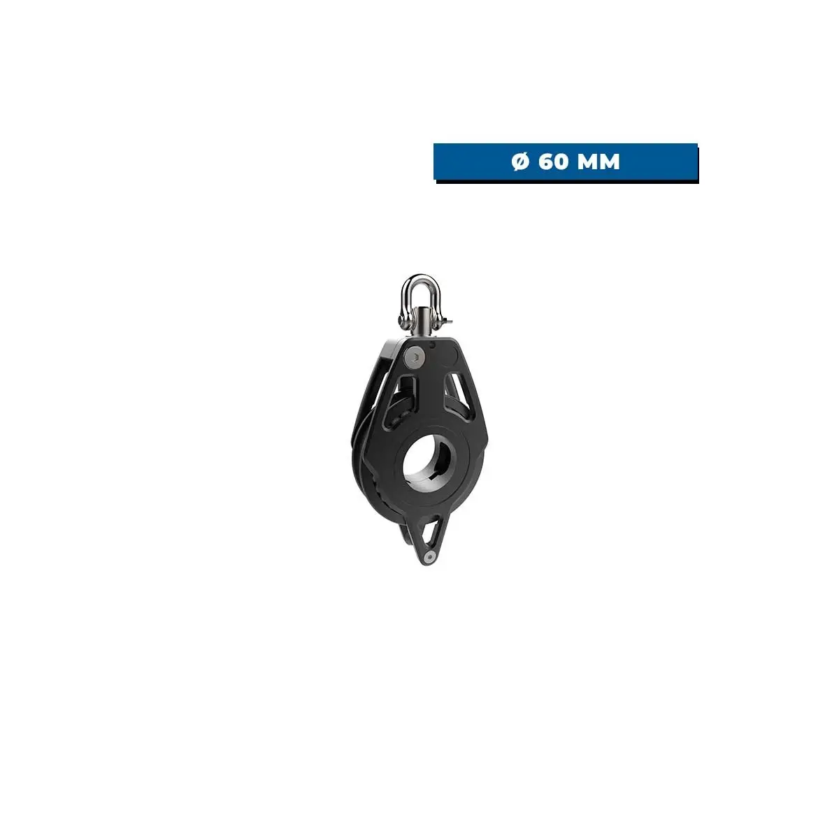 Poulie Racing simple et ringot 60 mm