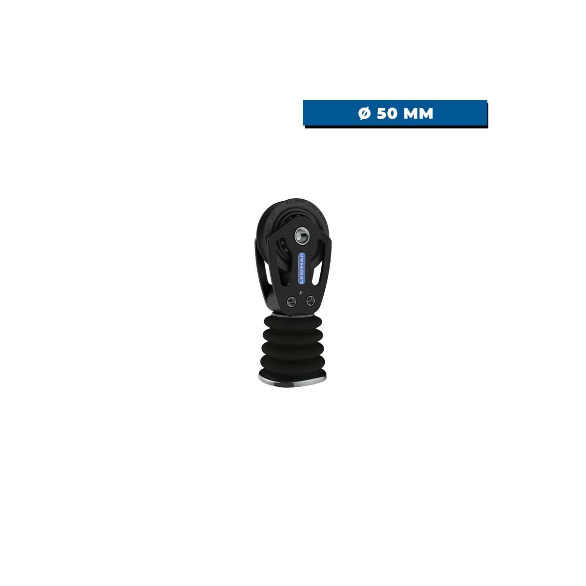 Poulie simple sur platine HTX 50 mm