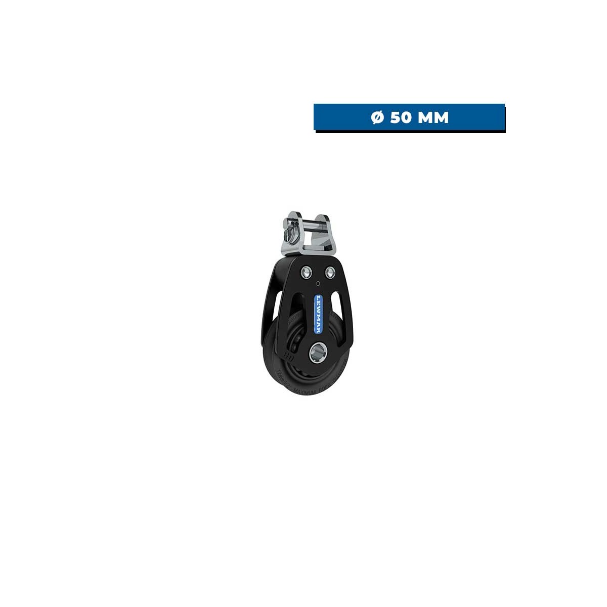 Poulie de drisse à chape HTX 50 mm