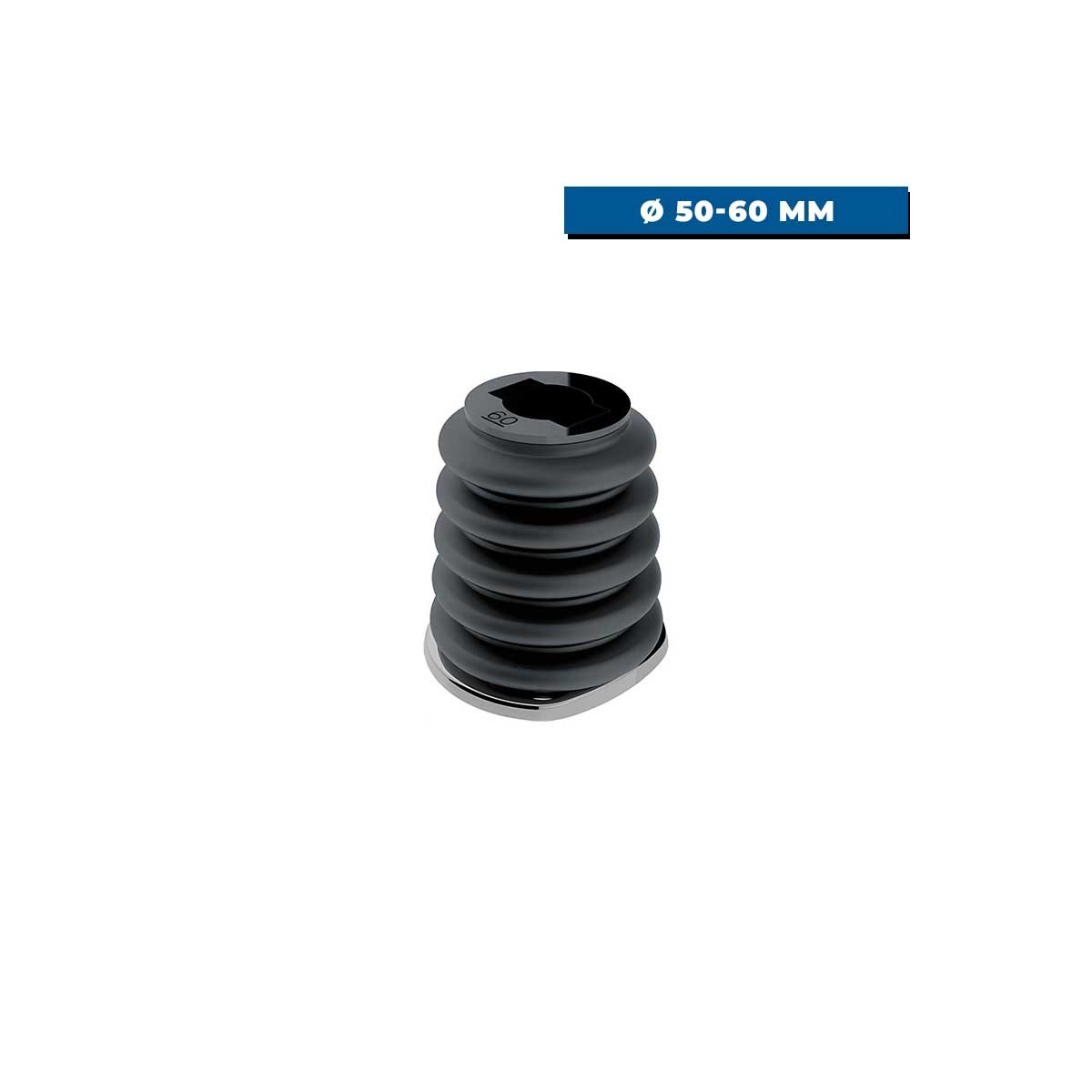 Ressort en caoutchouc avec pontet pour poulie 50-60 mm