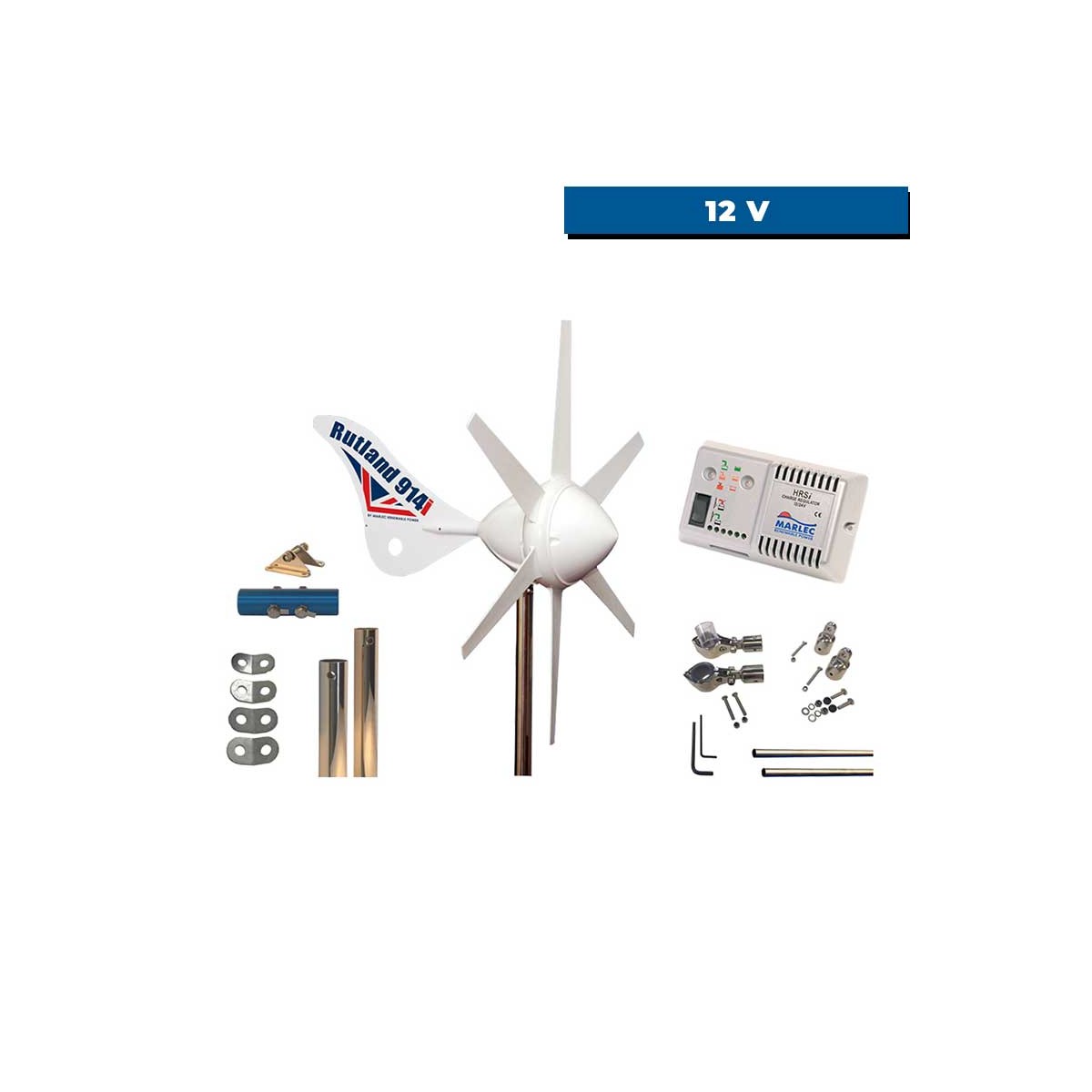 Kit éolienne Rutland 914i avec régulateur HRSi 12V