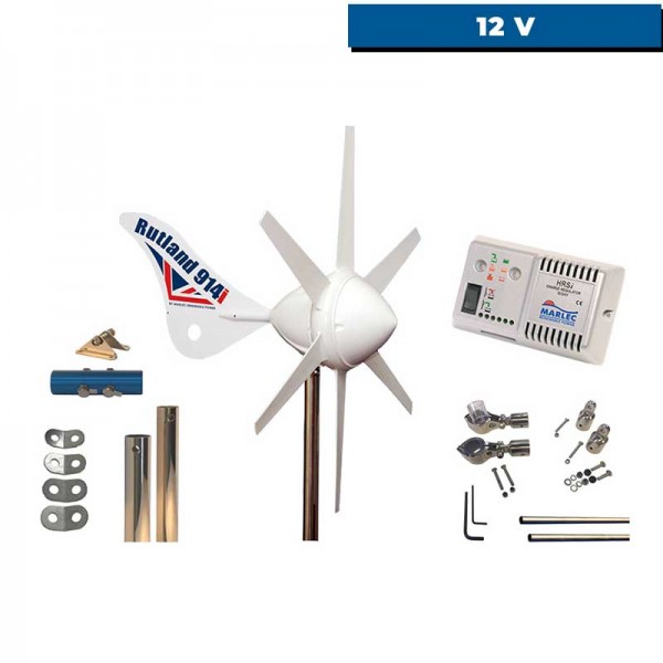 Kit éolienne Rutland 914i avec régulateur HRSi 12V - N°2 - comptoirnautique.com