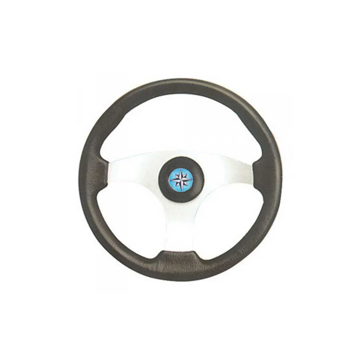 Volant Technic argent noir