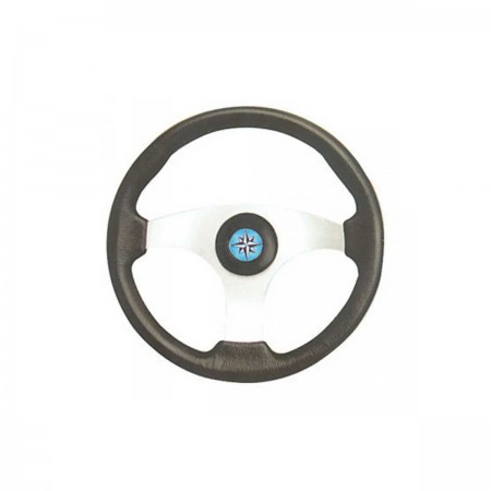 Volant Technic argent noir