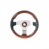 Polyurethane boat steering wheel, Ø 350 mm, 3 stainless steel spokes