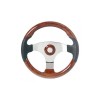 Polyurethane boat steering wheel, Ø 350 mm, 3 stainless steel spokes - N°1 - comptoirnautique.com