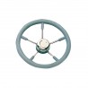 T9 steering wheel with grey stainless steel spokes