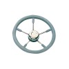 T9 steering wheel in grey stainless steel Ø 40 cm - N°1 - comptoirnautique.com