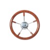 Volante de barco de poliuretano de Ø 350 mm, 5 radios de acero inoxidable. - N°1 - comptoirnautique.com