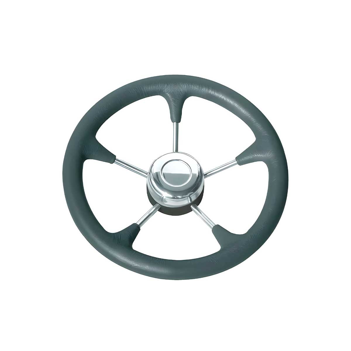 Volant en polyuréthane noir avec branches inox