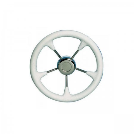 Volant en polyuréthane blanc avec branches inox