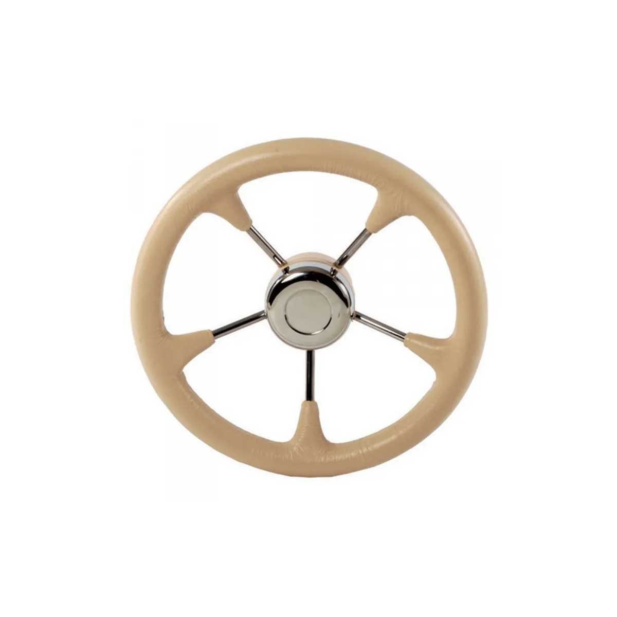 Volant en polyuréthane crème avec branches inox Ø 35 cm