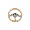 T14 steering wheel in cream mirror-polished stainless steel