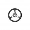 Steering wheel with polyurethane crown