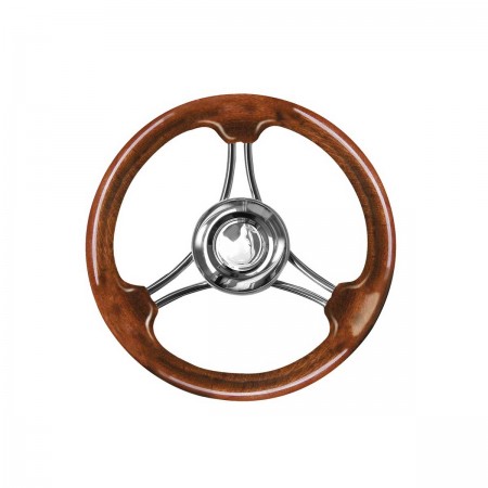 Volant avec couronne en polyuréthane acajou Ø 35 cm