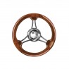 Steering wheel with mahogany polyurethane crown Ø 35 cm
