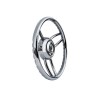 Blitz steering wheel with stainless steel crown - N°1 - comptoirnautique.com