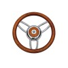 Volant Blitz avec couronne en teak opaque - N°1 - comptoirnautique.com