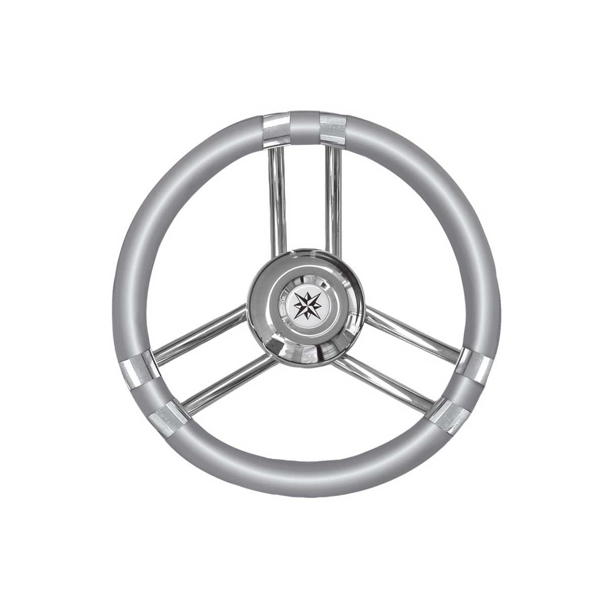 Volant C à branches en inox gris