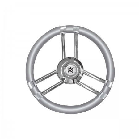 Volant C à branches en inox gris