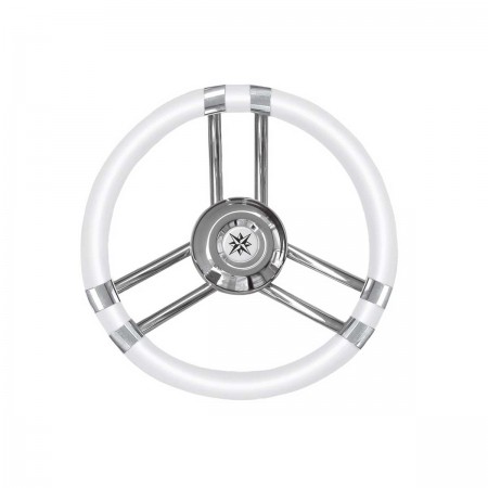 Volant C à branches en inox blanc