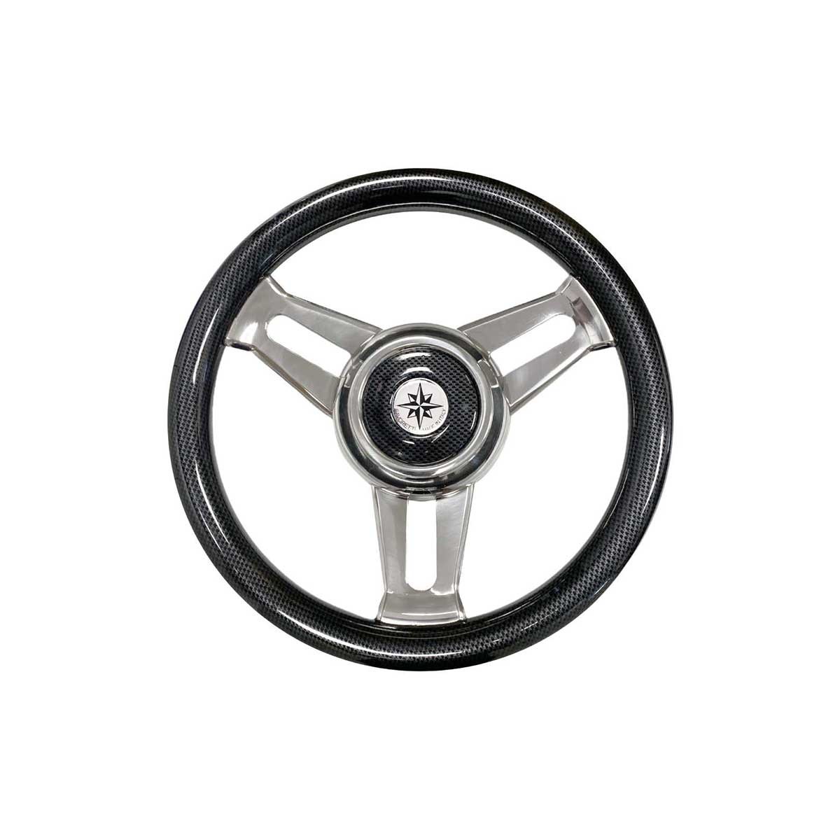 Volant T30 carbone à branches inox