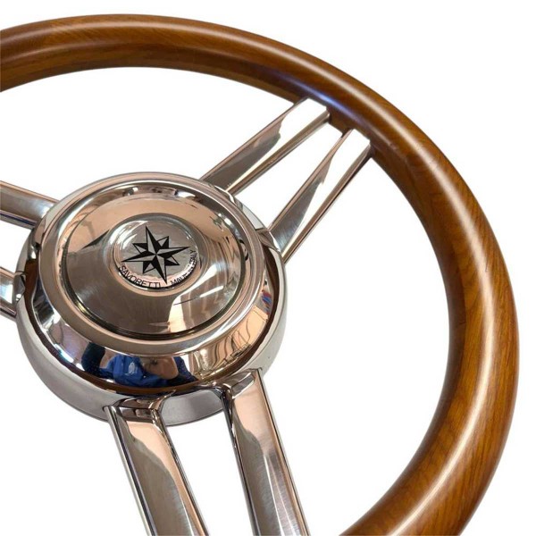 Volante in teak T25 - N°2 - comptoirnautique.com