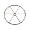 Roda de barco em aço inoxidável Ø 600 mm com 6 raios - N°1 - comptoirnautique.com